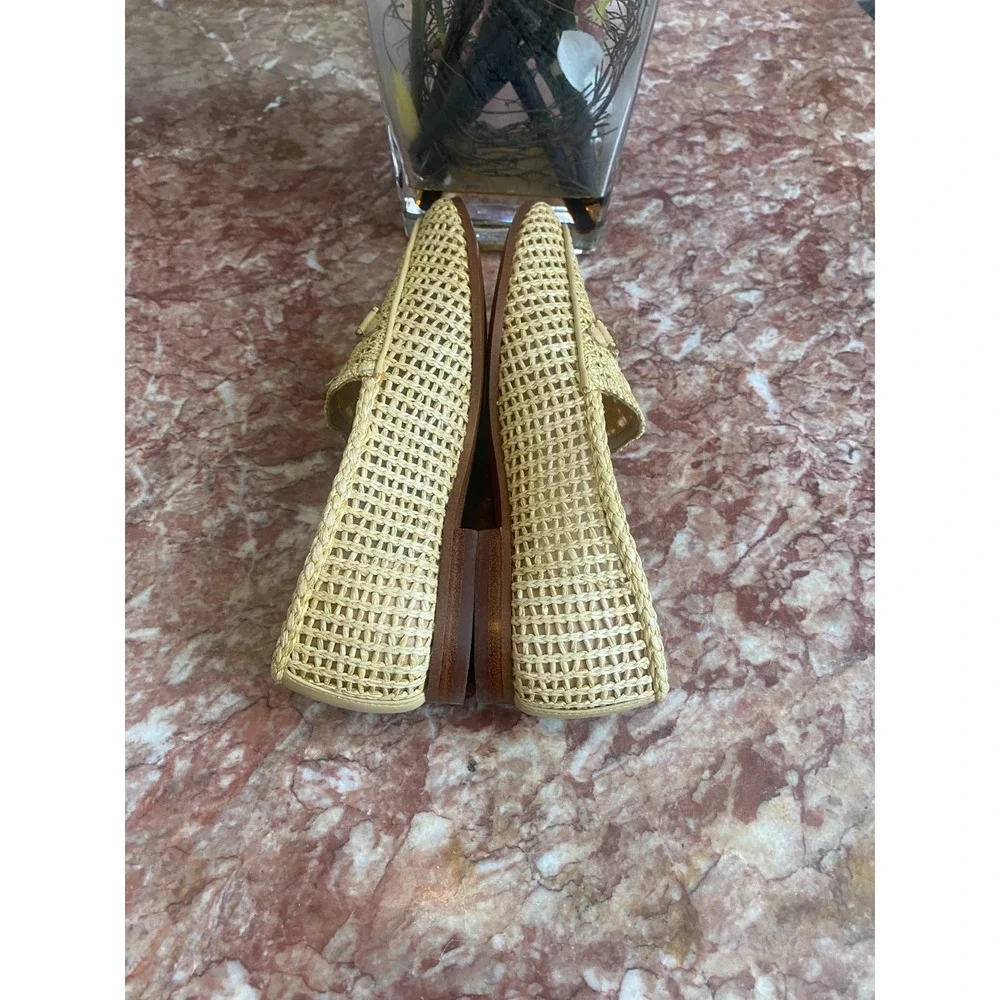 Sam Edelman Women's‎ Lowell Natural/Raffia Loafers Size 6.5 EUC! $160
